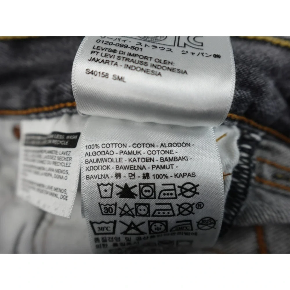 Levis 501‎ Original Fit Jeans Mens 31x30 Gray Button Fly Straight Leg Denim